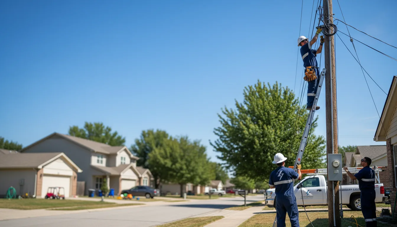 Residential electrician providing installation services in Fairburn, SD